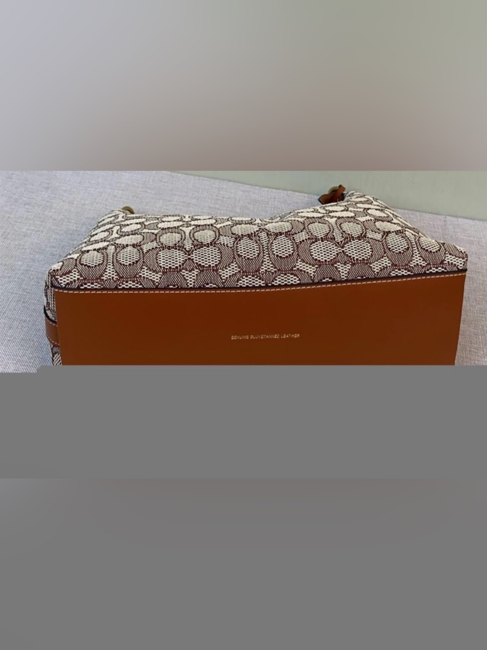 COACH Juliet shoulder bag in signature textile jacquard Cocoa - Picture 6 of 7
